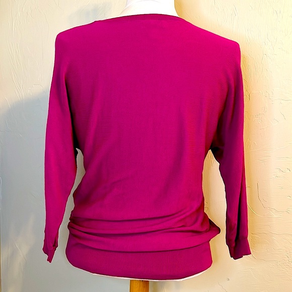 Loft Petite Dark Pink Sweater - Picture 2 of 8